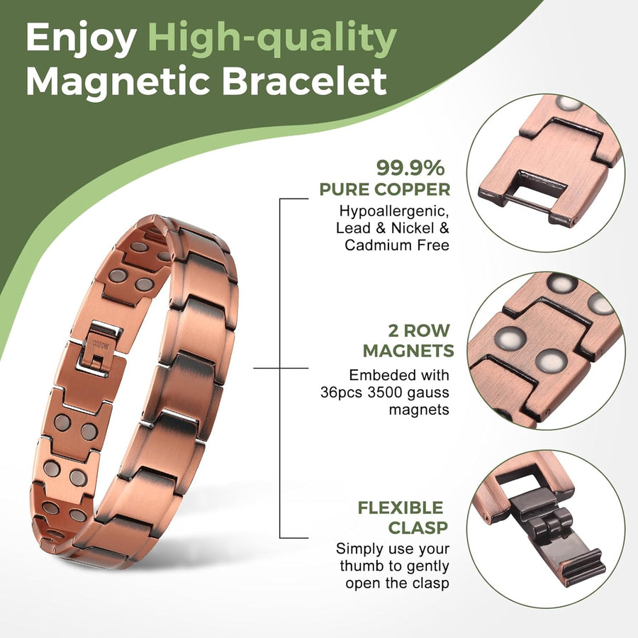 Magnetic Bracelet with Powerful Neodymium Magnets