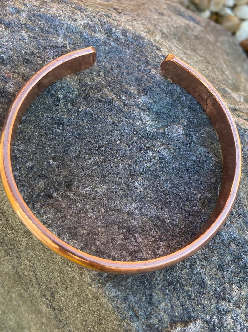 Pure Copper Bracelet - Healing Bracelet - Copper Cuff Bangle - Handmade in Nepal - Ideal for Gift