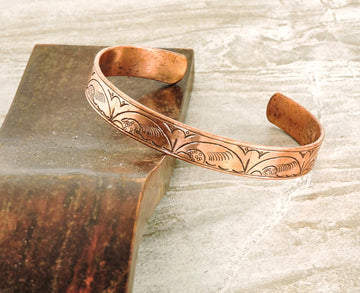 Tibetan Hand Crafted Copper Medicine Bracelet From Nepal