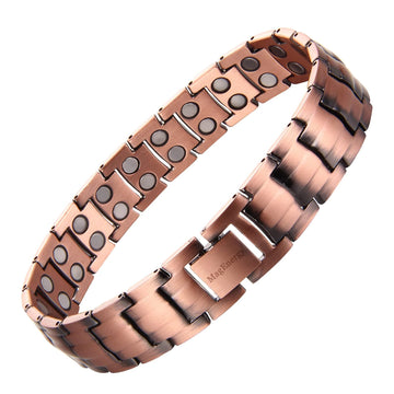 MagEnergy Mens Copper Magnetic Bracelets Jewelry Gifts (Sizing Tool)
