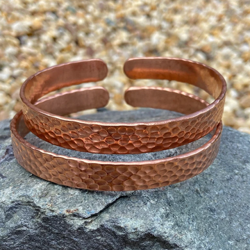 Hammered Pure Copper Cuff Bracelet