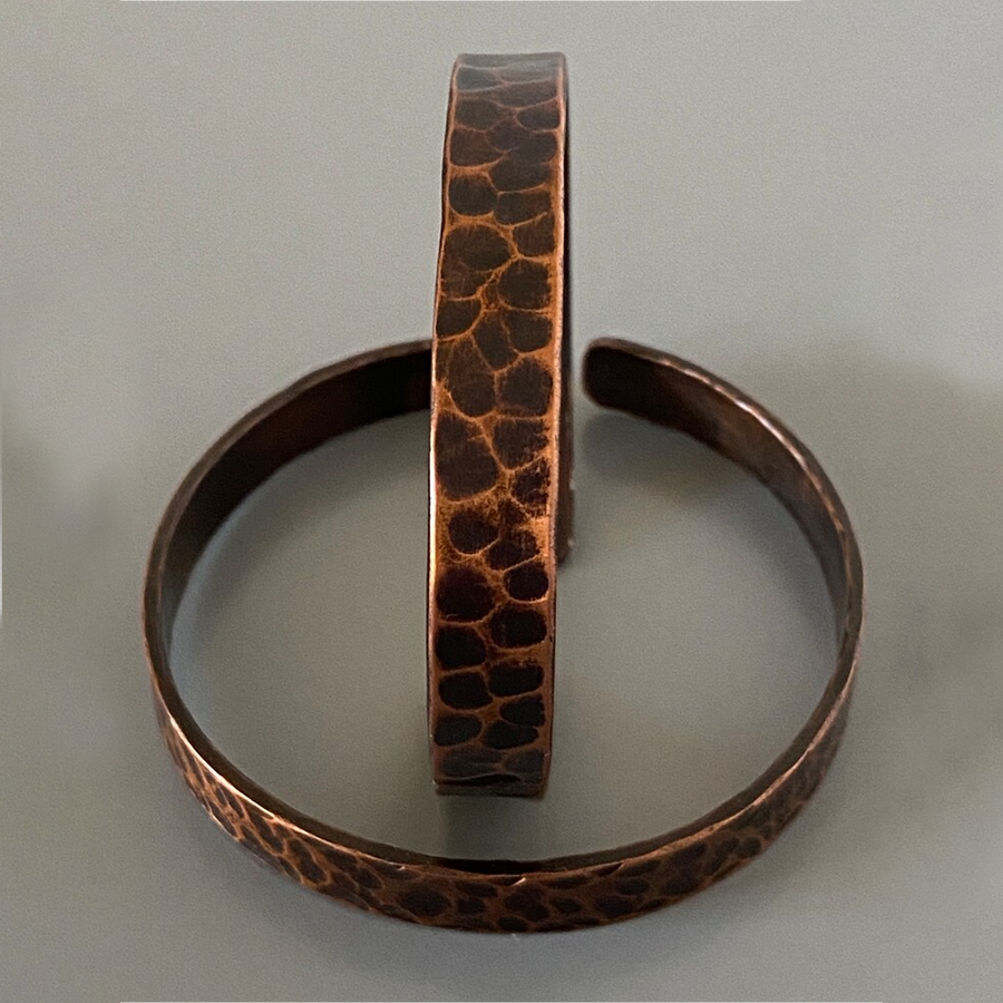 Vintage Tibetan Healing Copper Cuff Bracelet 