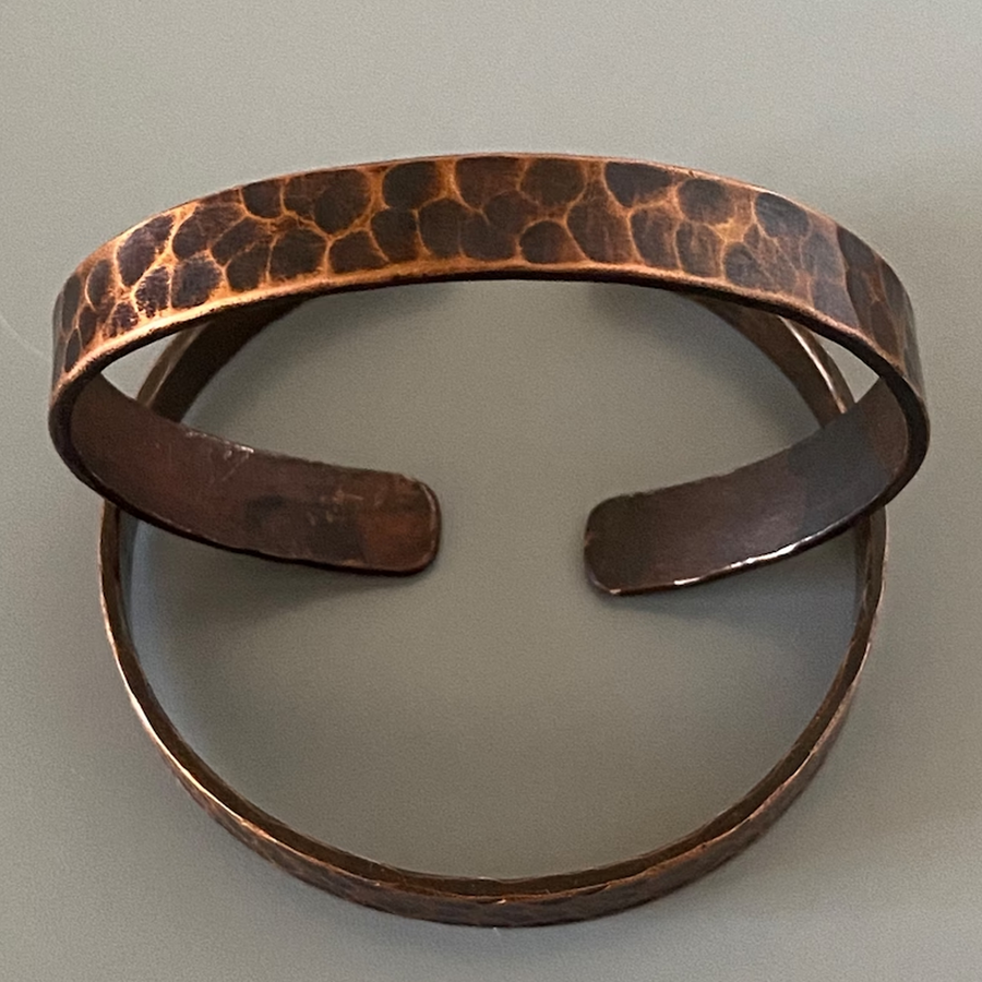 Vintage Tibetan Healing Copper Cuff Bracelet 
