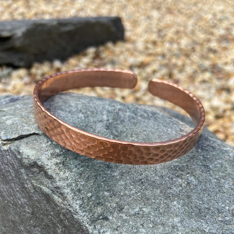 Hammered Pure Copper Cuff Bracelet