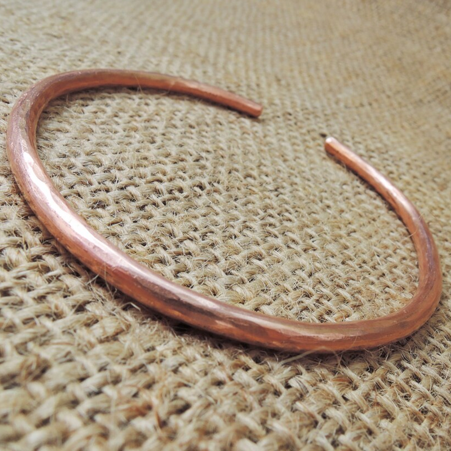 Thick Copper Wire Bracelet Bangle | Copper Bar Bracelet