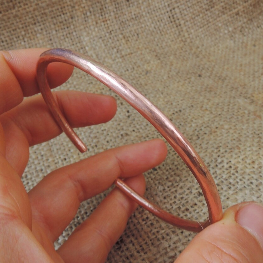 Thick Copper Wire Bracelet Bangle | Copper Bar Bracelet